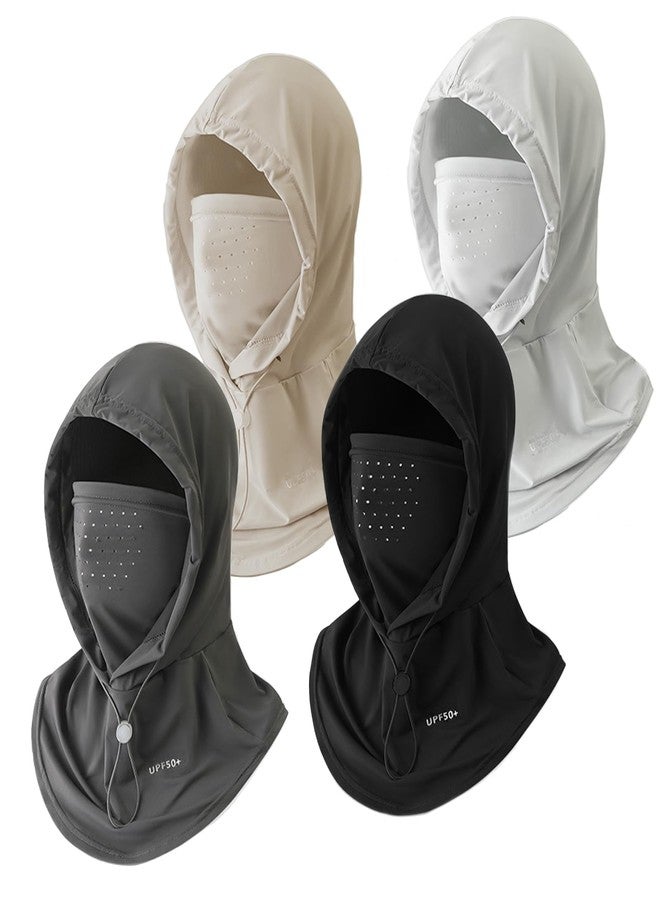 M-YOUNG 4 Pcs Cooling Summer Balaclava face Mask with Breathable Holes Sun face Shield UV Protection Full Head Mask for Men Women (US, Alpha, One Size, Multicolor) - Image 1